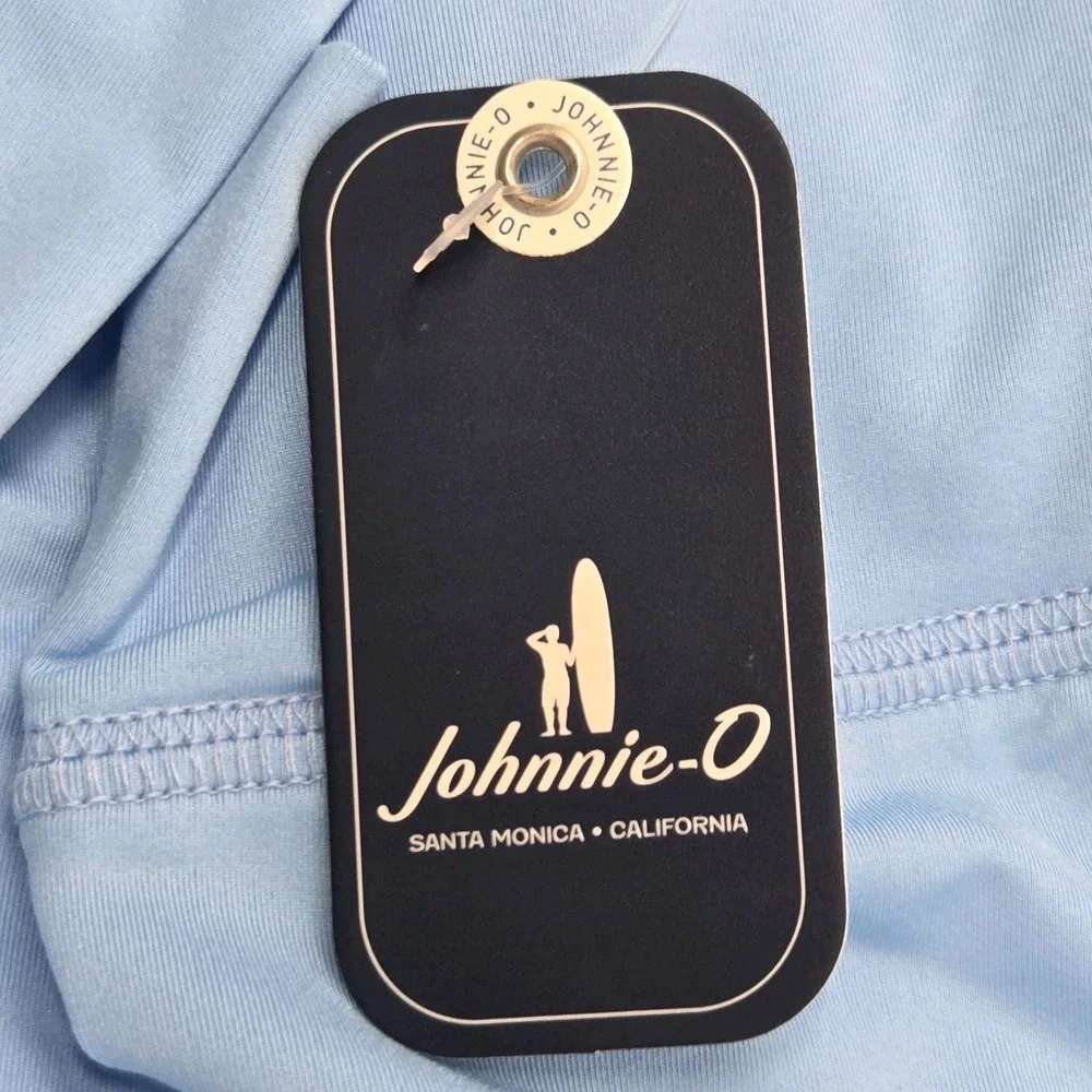 NEW Johnnie-O Talon Performance Lightweight Hoodie Men's Medium Mahalo Blue NWT
